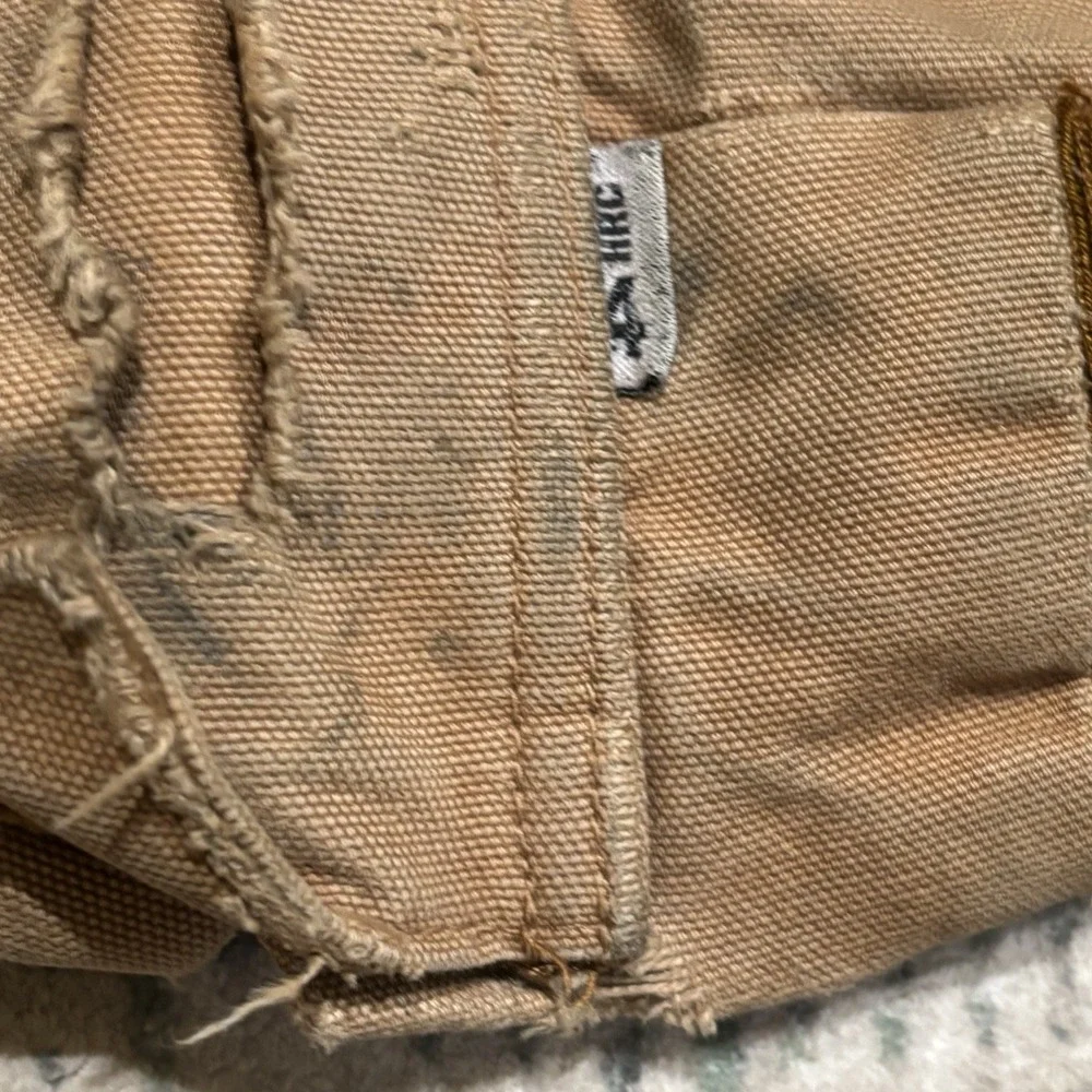 Thrashed Vintage USA Carhartt Grunge Hooded Jacket FRJ 184 BRN